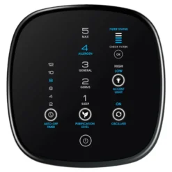 Honeywell Air Genius 5 Oscillating Tower Air Purifier and Odor Reducer - Black, HFD320
