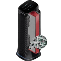 Honeywell Air Genius 4 Oscillating Tower Air Purifier and Odor Reducer -Black, HFD310
