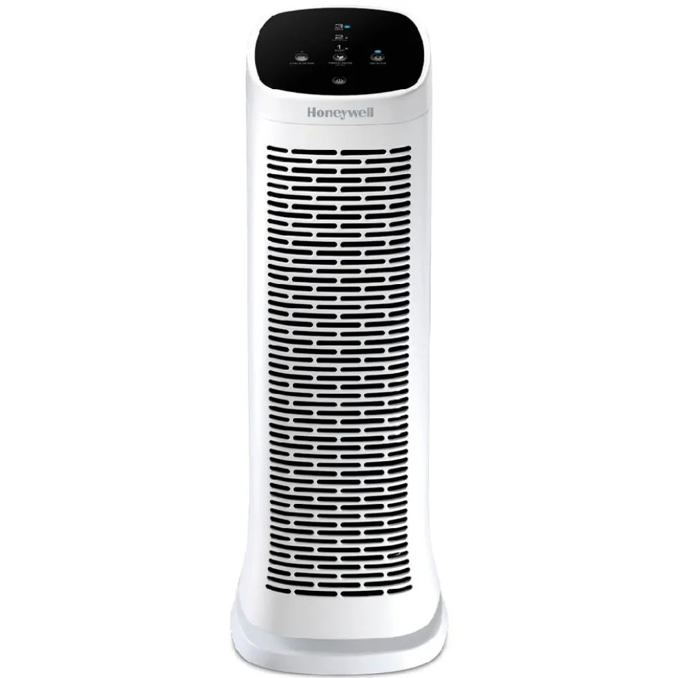 Honeywell Air Genius 3 Oscillating Tower Air Purifier with Permanent Washable Filter- White, HFD300