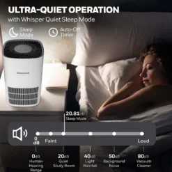 Honeywell Allergen Plus HEPA Air Purifier - White, HPA120W