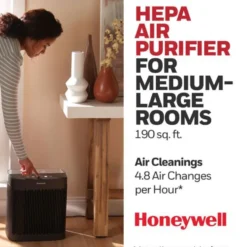 Honeywell Allergen Plus HEPA Air Purifier - Black, HPA5100B