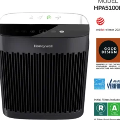 Honeywell Allergen Plus HEPA Air Purifier - Black, HPA5100B