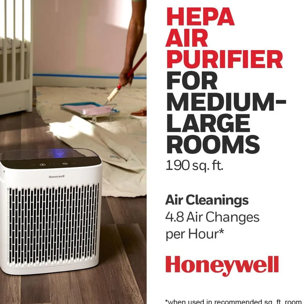 Honeywell Allergen Plus HEPA Air Purifier - White, HPA5100W