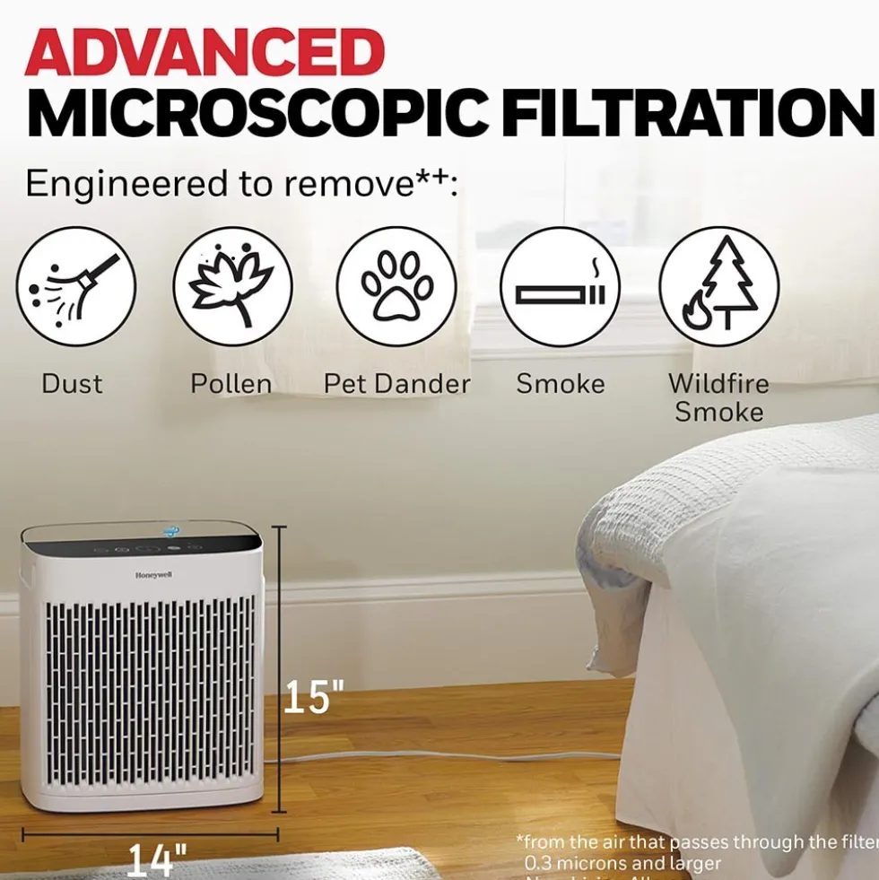Honeywell Allergen Plus HEPA Air Purifier - White, HPA5100W