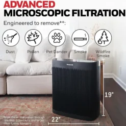 Honeywell Allergen Plus HEPA Home Air Purifier for Extra Large Rooms - Black, HPA5300B
