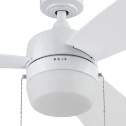 Honeywell Barcadero 3-Blade Ceiling Fan with Light, Bright White, 44-Inch - 51475
