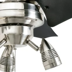Honeywell 3 Blade Contemporary Phelix Indoor Ceiling Fan, Brushed Nickel, 56-Inch - 50611