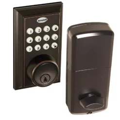 Honeywell Bluetooth Enabled Digital Deadbolt Door Lock With Keypad, Oil Rubbed Bronze, 8812409S