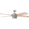 Honeywell Bontera Indoor LED Ceiling Fan with Light, Brushed Nickel, 52-Inch - 50610
