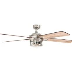 Honeywell Bontera Indoor LED Ceiling Fan with Light, Brushed Nickel, 52-Inch - 50610