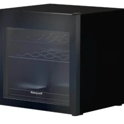 Honeywell 14 Bottle Countertop Wine Cooler Refrigerator with Slide Out Shelving, Black - H14WCB