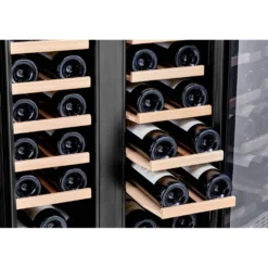 Honeywell 36 Bottle Dual Zone Under Counter Wine Cooler Fridge with Digital Temperature Control, Stainless Steel - H36WCS