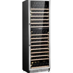 Honeywell 174 Bottle Large Freestanding Dual Zone Compressor Wine Cooler Refrigerator with Touch Controls, Stainless Steel - H174WCS