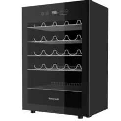 Honeywell 24 Bottle Small Wine Fridge with Digital Thermostat, Black - H24WCB