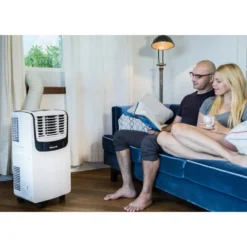 Honeywell 9,000 BTU Compact Portable Air Conditioner, Dehumidifier and Fan, White and Black, MO08CESWK6