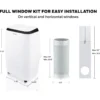 Honeywell 11,000 BTU Portable Air Conditioner, Fan, and Dehumidifier - White, HM2CESAWK8