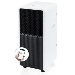 Honeywell 10,000 BTU Slim and Smart WiFi Portable Air Conditioner with Fan, Dehumidifier, and Alexa/Google Home Voice Control, HX4CESVWG0