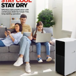Honeywell 10,000 BTU Slim Portable Air Conditioner with Fan and Dehumidifier, HX4CESAWG0