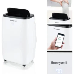 Honeywell 14,000 BTU Smart Portable Air Conditioner, Fan and Dehumidifier with WiFi and Google/Alexa Voice Control, HT4CESVWK0