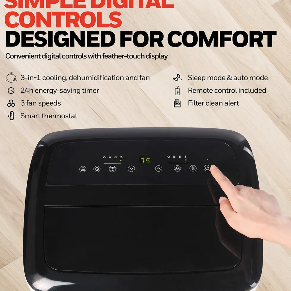 Honeywell 10,000 BTU Smart Wi-Fi Portable Air Conditioner, Dehumidifier and Fan, HF0CESVWK6