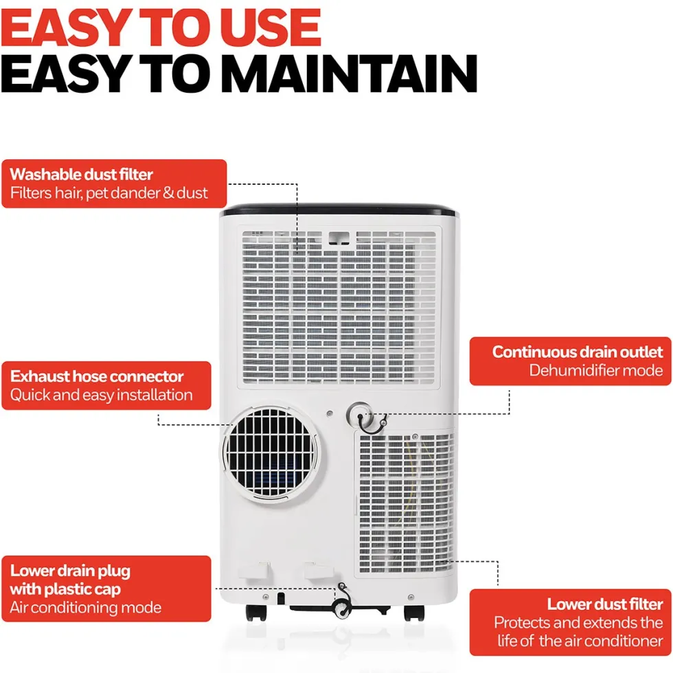 Honeywell 10,000 BTU Smart Wi-Fi Portable Air Conditioner, Dehumidifier and Fan, HF0CESVWK6