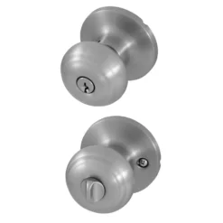 Honeywell Classic Entry Door Knob, Satin Nickel, 8101301