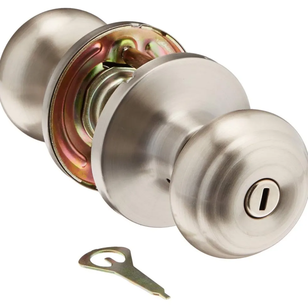 Honeywell Classic Privacy Door Knob, Satin Nickel, 8101302