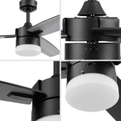 Honeywell Conifer Outdoor Ceiling Fan - 42 inch, Matte Black