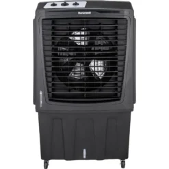 Honeywell CO810PM Outdoor Weatherproof Evaporative Air Cooler and Fan, 2800 CFM for Large Spaces - 19 Gallon Tank, Black