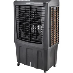 Honeywell CO810PM Outdoor Weatherproof Evaporative Air Cooler and Fan, 2800 CFM for Large Spaces - 19 Gallon Tank, Black
