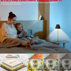 Honeywell Cordless LED Desk Lamp with Rechargeable Battery, Color Changing and Touch Controls, Black HWT-M1B