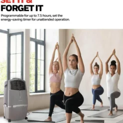 Honeywell CO30XE Indoor/Outdoor Evaporative Air Cooler, 525 CFM - 7.9 Gallon Tank, Gray