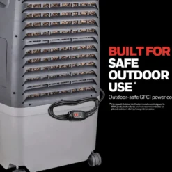 Honeywell CO30XE Indoor/Outdoor Evaporative Air Cooler, 525 CFM - 7.9 Gallon Tank, Gray