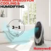 Honeywell CS10XE Evaporative Air Cooler for Indoor Use, 300 CFM - 2.6 Gallon Tank, White-Gray