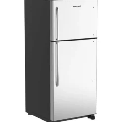 Honeywell 18 Cu Ft Refrigerator with Top Freezer, Stainless Steel - H18TFS