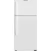 Honeywell 18 Cu Ft Refrigerator with Top Freezer, White - H18TFW