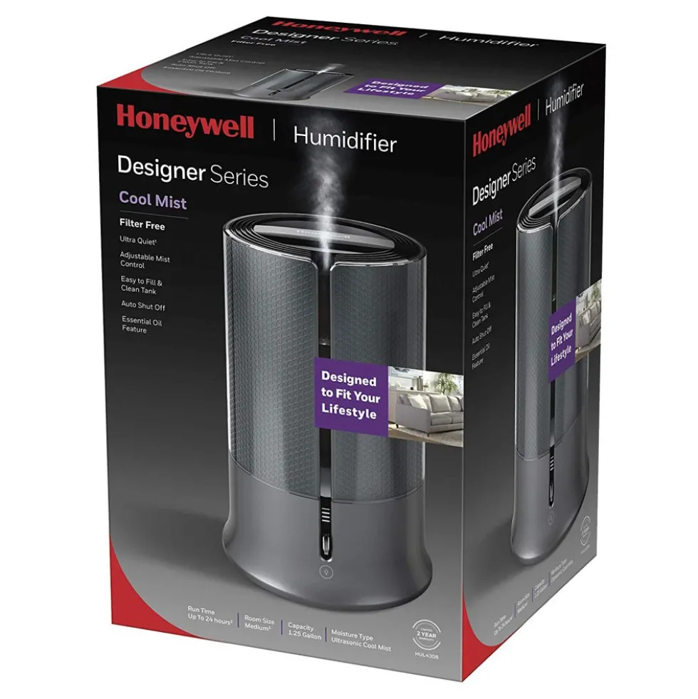 Honeywell Designer Series Cool Mist Humidifier - Black, HUL430B