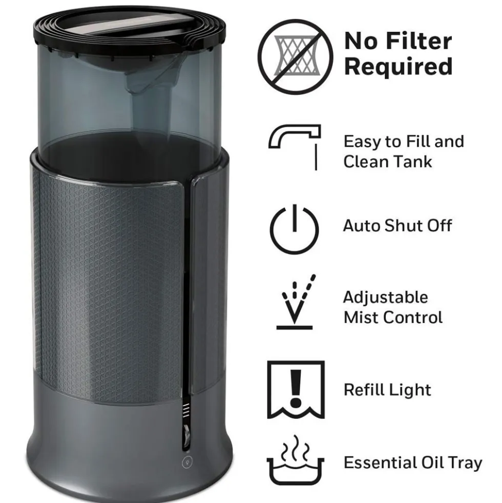 Honeywell Designer Series Cool Mist Humidifier - Black, HUL430B
