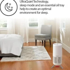 Honeywell Designer Series Ultra Quiet HEPA Tower Air Purifier - White, HPA830W