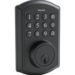 Honeywell Digital Deadbolt Door Lock with Electronic Keypad in Matte Black, 8635028