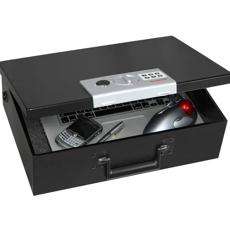 Honeywell 6110 Digital Steel Laptop Security Box with Secure Cable Tether (.48 cu ft.)