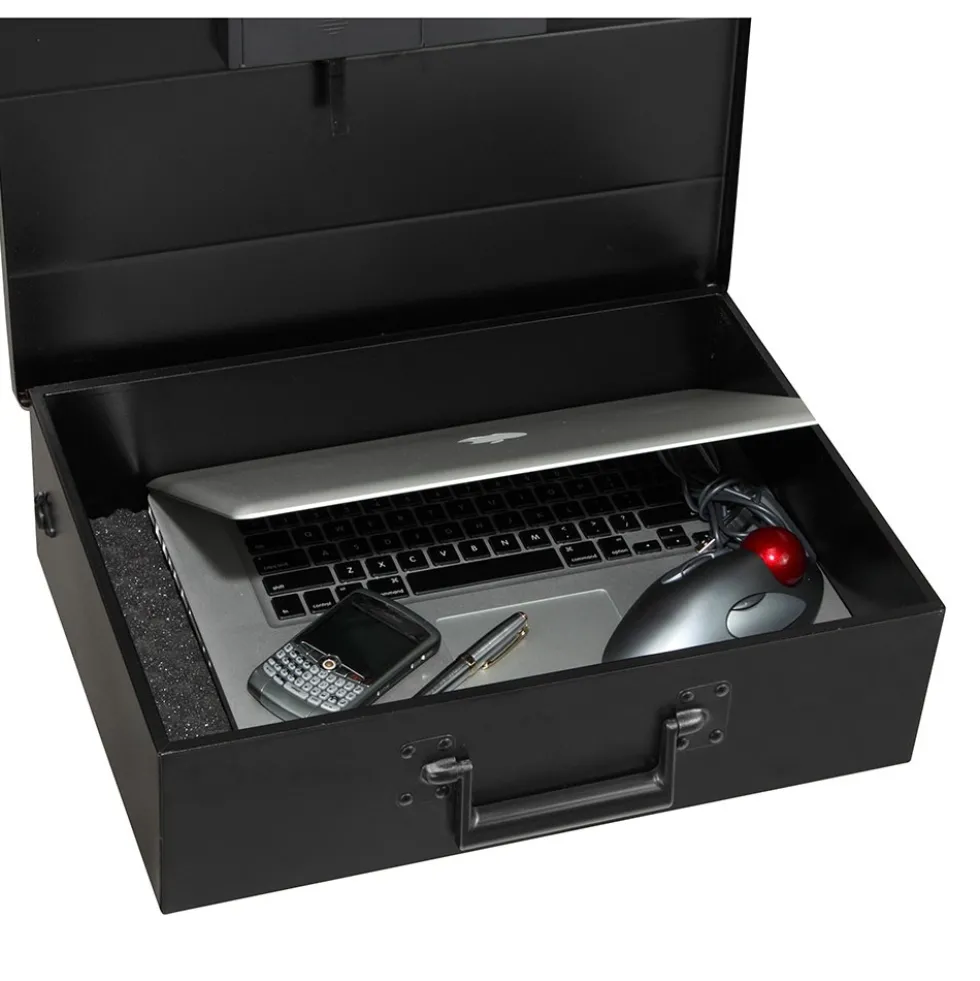 Honeywell 6110 Digital Steel Laptop Security Box with Secure Cable Tether (.48 cu ft.)
