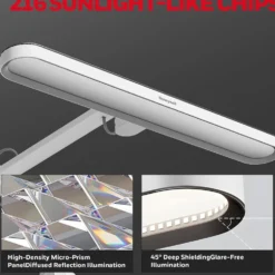 Honeywell Dimmable LED Floor Lamp with Sunturalux Technology and Dual Adjustable Arms - HWL-05D01