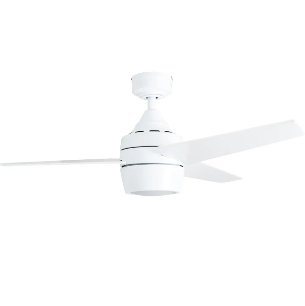Honeywell Eamon Indoor Ceiling Fan, Modern Bright White, 52-Inch - 50605