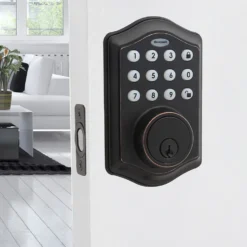 Honeywell Electronic Deadbolt Door Lock with Keypad in Oil Rubbed Bronze, 8712409