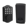 Honeywell Electronic Entry Deadbolt Door Lock, Matte Black, 8712509