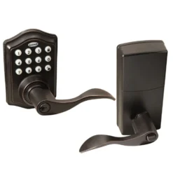Honeywell Electronic Entry Lever Door Lock with Keypad in Oil Rubbed Bronze, 8734401