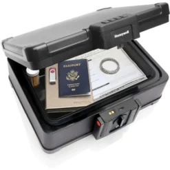 Honeywell 1553 Fire and Water Resistant Chest Safe with Touch Pad Lock (0.25 cu ft.)