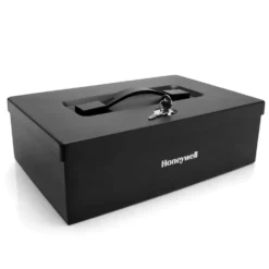 Honeywell 6124 Fire Resistant Steel Security Box with Carry Handle (0.16 cu. ft.)