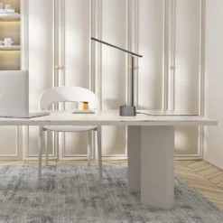 Honeywell Foldable Modern Office Table Lamp with USB A+C Charging Port and Eye Protection, Gray - HWT-H01G
